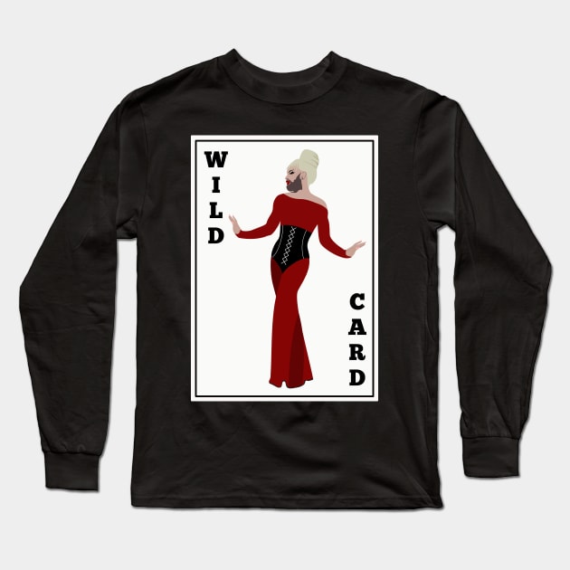 Wild Card Queer Joker Long Sleeve T-Shirt by RoeArtwork